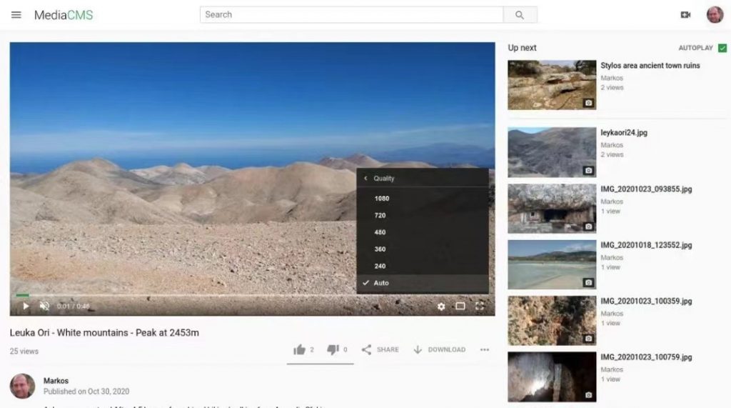 MediaCMS功能齐全的开源视频和媒体内容管理系统-柚子博客