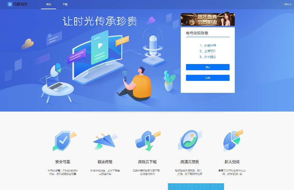 图片[2]-【积分】闪客网盘源码，限速下载 支付易支付等-柚子博客