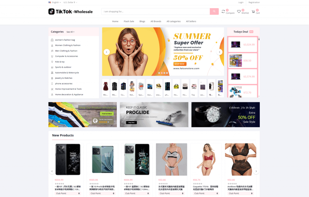 【积分】TikTok多语言商城系统源码+落地页 附搭建教程-柚子博客