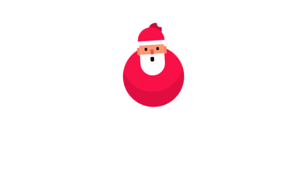 用CSS代码实现矢量风格动态不倒翁圣诞老人-柚子博客