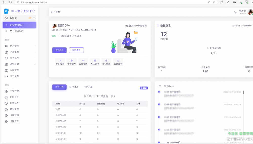 图片[3]-易支付系统源码（全开源）：前台 + 用户中心 + 后台三端合一-柚子博客